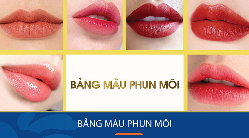 bảng màu phun môi 2024