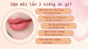 Dặm môi lần 2 kiêng ăn gì