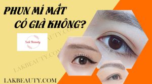 Phun mí mắt có bị già không?