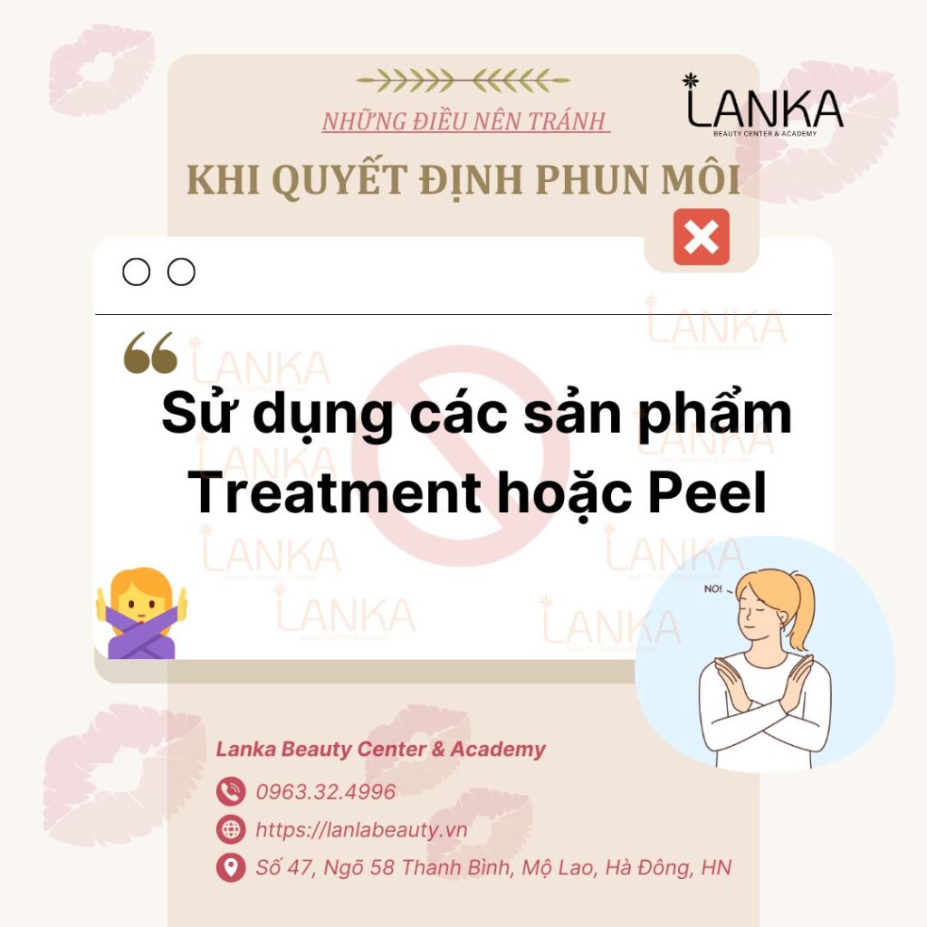 Sử dụng các sản phẩm Treatment hoặc Peel