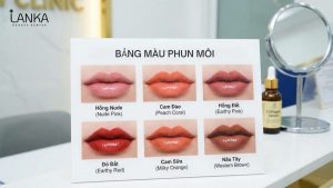 bảng màu phun môi